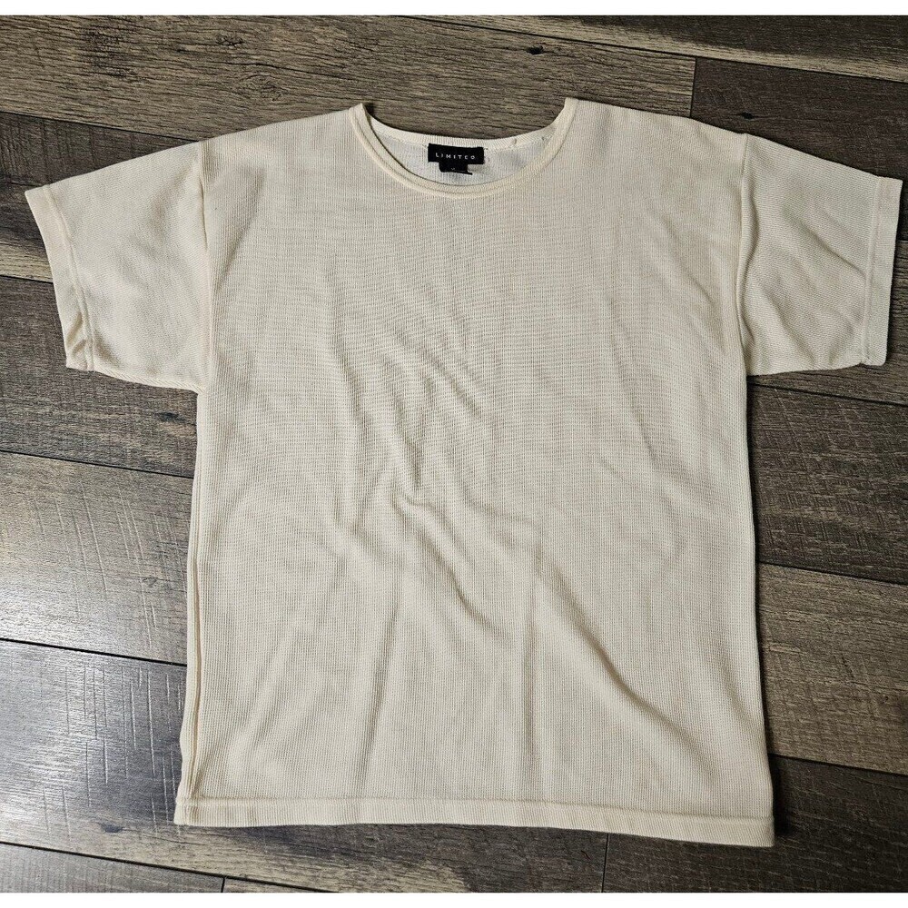 The Limited Vintage 90s Y2K Ribbed Knitted Tee Size M